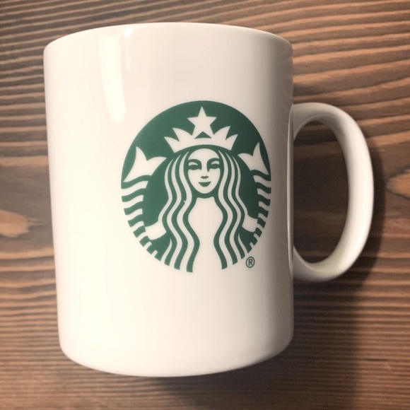 2014 Starbucks White Coffee Mug 14 fl oz., Iconic Green Mermaid Siren Logo - Picture 9 of 12
